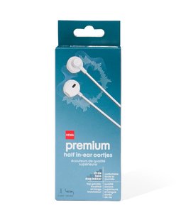 HEMA Oortjes half in-ear premium wit
