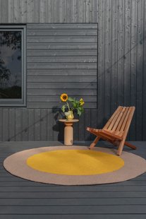 Brink en Campman - Rond Vloerkleed Festival Yellow Round -