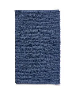 HEMA Badmat 50x85cm chenille staalblauw (donkerblauw)