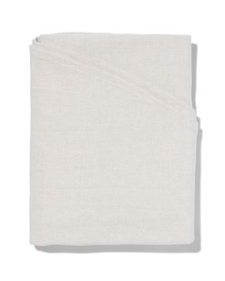 HEMA Tafelkleed grijs chambray katoen Ø180cm (grijs)