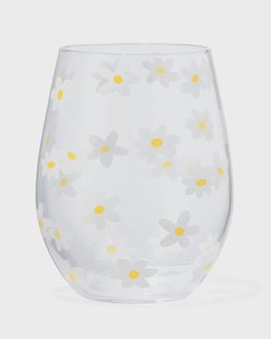 HEMA Drinkglas 550ml bloemen