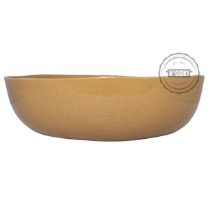 Gresnovo - saladeschaal Organica Café Olé - handgemaakt in Portugal - 35 cm