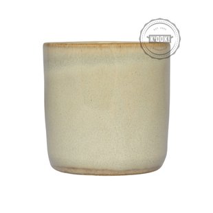 Gresnovo - koffie-/cappuccinomok Crème d'Argile - handgemaakt in Portugal - 8 cm