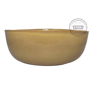 Gresnovo - saladeschaal Organica Café Olé - handgemaakt in Portugal - 30 cm