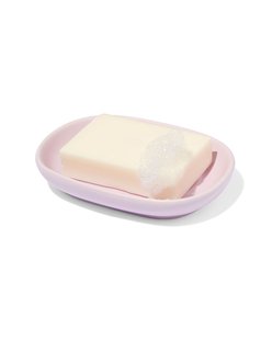 HEMA Zeepbakje met ribbels mat aardewerk lila 13x9 (lila)