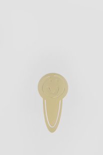 Goudkleurige boekenlegger smiley