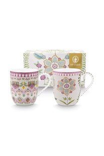 Pip Studio Lily & Lotus Set/2 Mokken Klein Lila 145ml