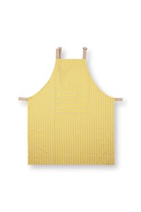 Pip Studio Stripes Keukenschort Geel