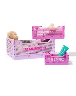 HEMA Klapkrat letterbord recycled roze (roze)