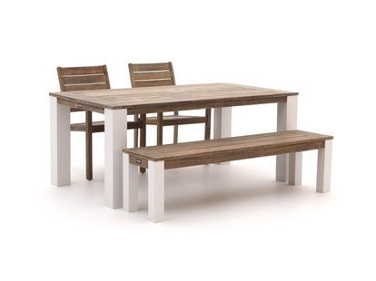 ROUGH-S/ROUGH-X 180cm dining tuinset met bank 4-delig stapelbaar - Laagste prijsgarantie! ROUGH-S/ROUGH-X 180cm dining tuinset met bank 4-delig stapelbaar - Laagste prijsgarantie!