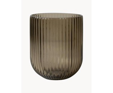 Glazen vaas Simple Stripe, H 14 cm