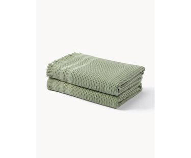 Wafelpiqu&eacute; handdoek Yara in verschillende formaten