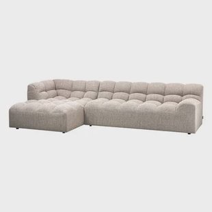 WOOOD Allure Chaise Longue Bank Links - Stof - Naturel - 79x324x165