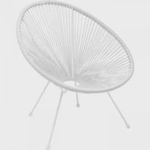 Tuinfauteuil Acapulco Mono wit Kare Design Tuinfauteuil Acapulco Mono wit Kare Design