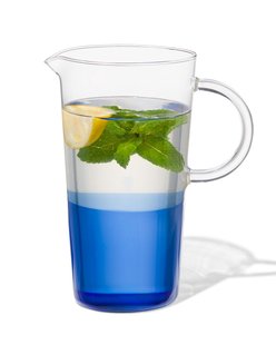 HEMA Karaf 1.6L glas met blauw