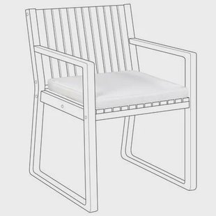 Beliani-SASSARI -Tuinkussen-Gebroken wit-46 x 46 cm-Polyester