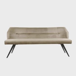 Giga Meubel - Eetkamerbank Velvet Champagne - 188x53x53cm