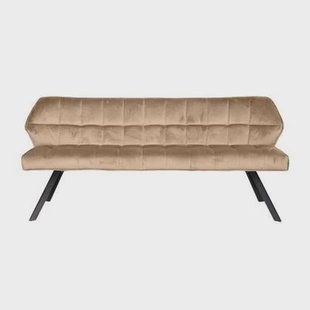 Giga Meubel - Eetkamerbank Velvet Champagne - 180x59x84cm