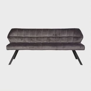 Giga Meubel - Eetkamerbank Velvet Antraciet - 180x59x84cm