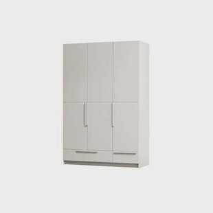 WOOOD 3-deurs Hang|Legkast Splitdeur Pure - Grenen - Dust - 215x142x60