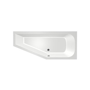 Hoekbad Xenz Lagoon Compact 160x75x45 cm Rechts Wit