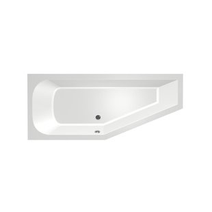 Hoekbad Xenz Lagoon Compact 170x75x45 cm Links Wit