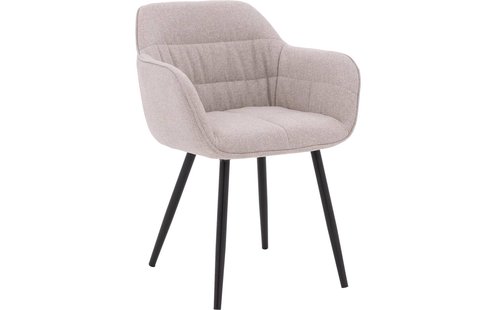 Goossens Basic Eetkamerstoel Lize, Met armleuning