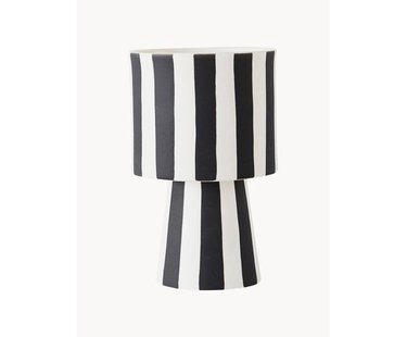 Handgemaakte plantenpot Toppu van keramiek, H 15 cm