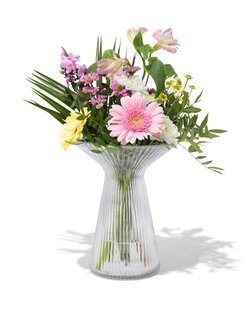 HEMA Kraagvaas glas Ø4x22 (transparant)