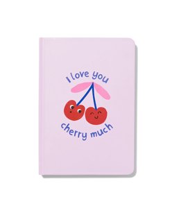 HEMA Notitieboek 18x12.6 en pompon pen cadeauset