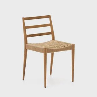 Kave Home - Analy-stoel in massief eikenhout FSC 100% met natuurlijke