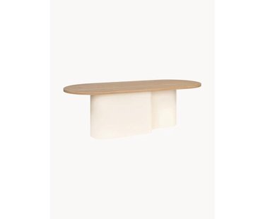 Ovale salontafel Looi van hout