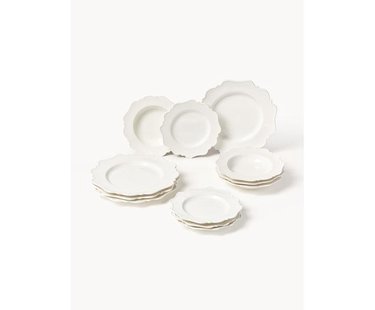 Porseleinen servies Grace voor 4 personen (12-delig)