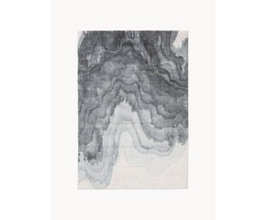 Vloerkleed Mara met golfpatroon in grijstinten