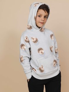 Hedgy Grey Oversized capuchon trui Kinderen