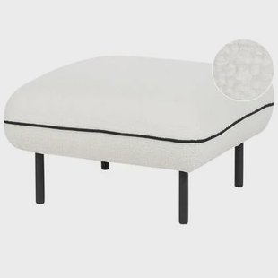 Beliani - TONSBERG - Ottomaan - Wit - Bouclé