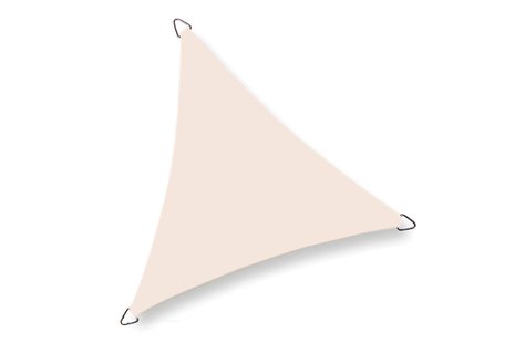 Platinum | Dreamsail Waterproof Schaduwdoek Driehoek 500 x 500 x 500 cm | Cream