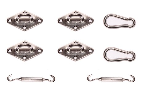 Platinum | Bevestigingsset Schaduwdoek Vierkant en Rechthoek