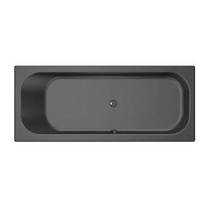 Xenz Aruba Ligbad - 190x80x48 - afvoer Midden - acryl - ebony 6894-29