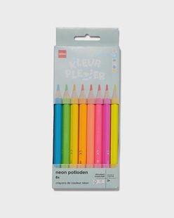 HEMA Kleurpotloden neon - 8 stuks
