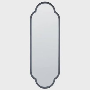 Beliani - TROUY - Wandspiegel - Zwart- 32 x 102 cm - Metaal