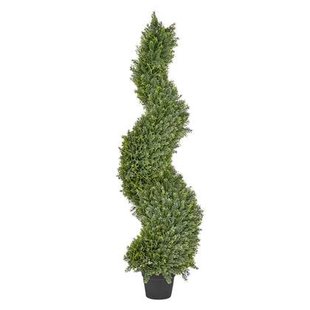 Beliani - SPIRAL TREE - Kunstplant - Groen - 126 cm - Synthetisch Beliani - SPIRAL TREE - Kunstplant - Groen - 126 cm - Synthetisch