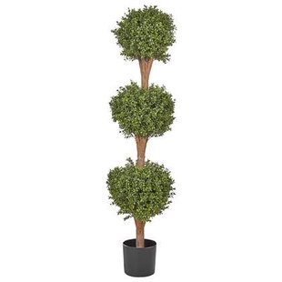 Beliani - BUXUS BALL TREE - Kunstplant - Groen - 154 cm - Synthetisch Beliani - BUXUS BALL TREE - Kunstplant - Groen - 154 cm - Synthetisch