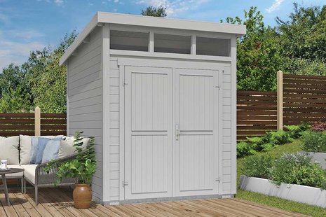 Outdoor Life Products | Tuinhuis Kibo 2 - 200 x 250 | Gecoat | Platinum Grey Outdoor Life Products | Tuinhuis Kibo 2 - 200 x 250 | Gecoat | Platinum Grey