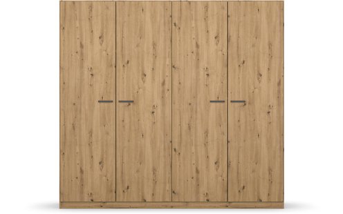 Goossens Basic Kledingkast Florenz, 4-deurs - 226 cm breed