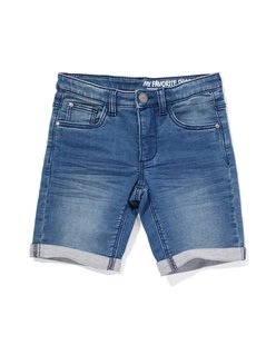 HEMA Kindershort jogdenim middenblauw (middenblauw)