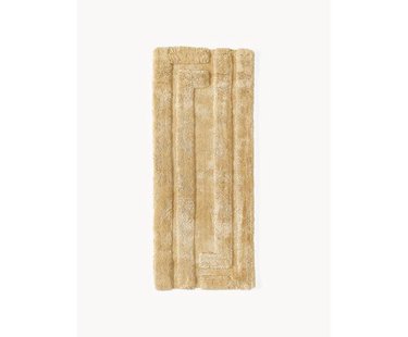 Pluizige hoogpolige loper Gen&egrave;ve met verhoogde hoog-laag structuur