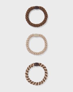HEMA Gevlochten haarelastieken - 3 stuks