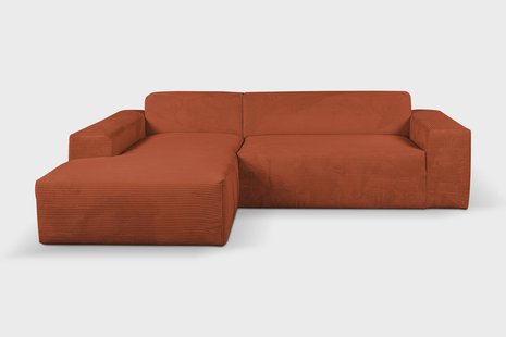 Hoekslaapbank Nina links ribstof | NADUVI Collection