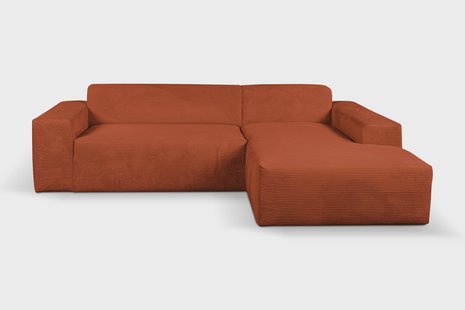 Hoekslaapbank Nina rechts ribstof | NADUVI Collection